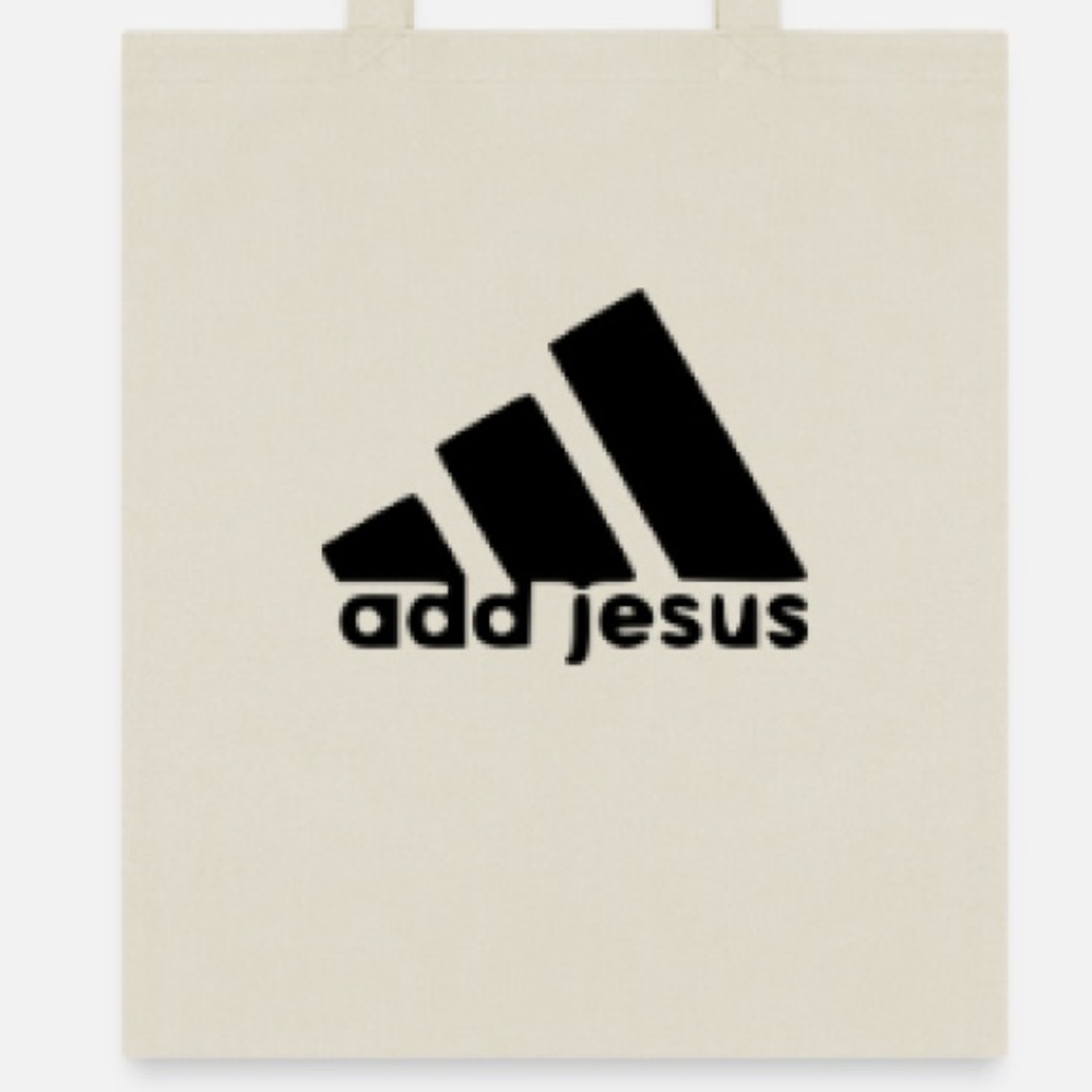 Add Jesus tote bag